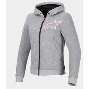 Alpinestars Chrome V2 Dam MC-Hoodie  Grå/Rosa