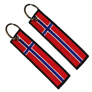 Nyckelring Norsk Flagg