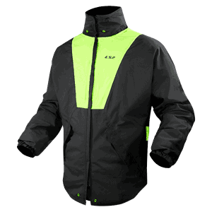 LS2 Regnställ Jacka Svart/Gul- X-Rain