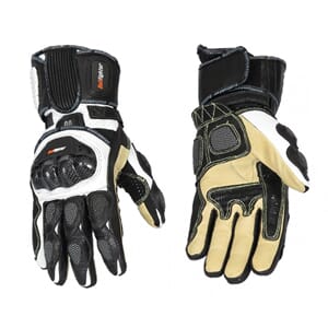 Bullfighter Furious Racing MC-Handskar Vit