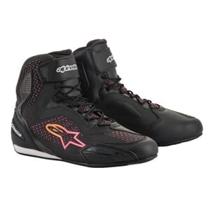 Alpinestars MC-Skor Faster 3 Rideknit Svart/Gul/Rosa