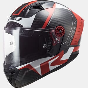 LS2 Integralhjälm FF805 Thunder Racing Röd/Vit