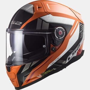 LS2 Integralhjälm FF811 Vector 2 Stylus Svart/Orange
