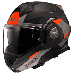 LS2 Öppningsbar FF901 Advant X Oblivion Matt Svart/Röd