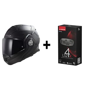 LS2 Öppningsbar Hjälm FF901 Advant X Matt Svart m/Cardo 4X