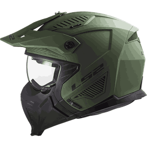 LS2 Öppen Hjälm OF606 Drifter Solid Matt Militær Grön