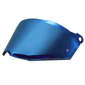 LS2 Visir MX702 - Blå Silver/Blå Spegel