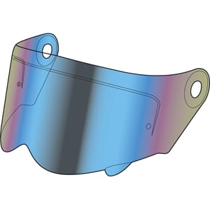 Simpson Visir Darksome Iridium/Blå