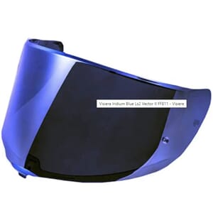 LS2 Visir FF811 - Iridium Blå/ Spegel Blå
