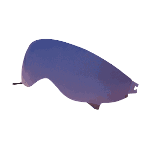 Visir LS2 Öppen Hjälm OF606 - Blå Silver/Blå Spegel