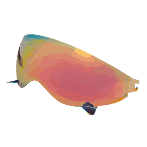 Visir LS2 Öppen Hjälm OF606 - Rödt Silver/Rödt Spegel