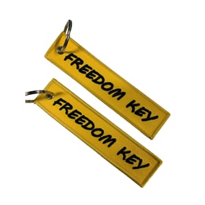 Nyckelring Freedom key Gul