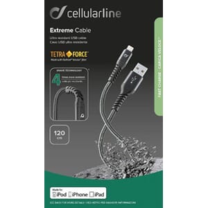 Cellularline Tetra Force Strong Cable 120cm - Apple