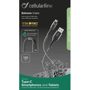 Cellularline Tetra Force Strong Cable 120cm - USB-C